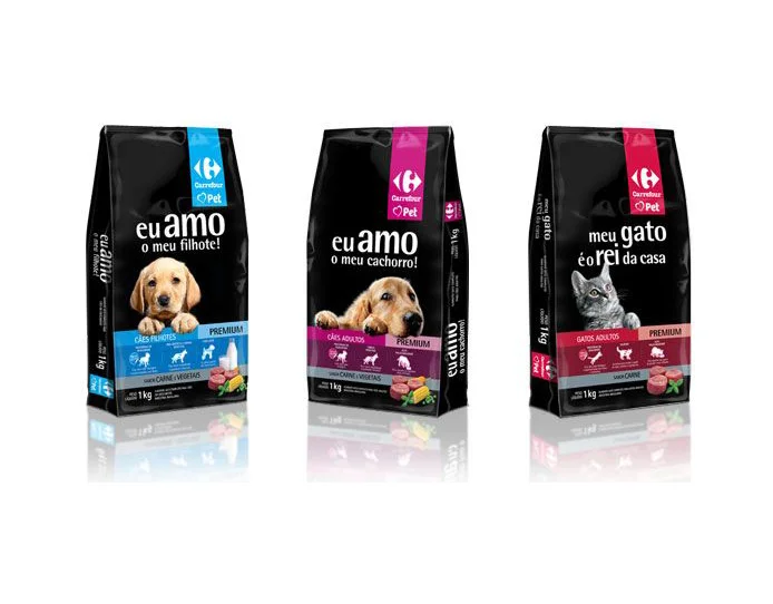 Pet Food Black Pink Red