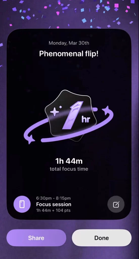 Phenomenal Flip Focus Time Purple Black