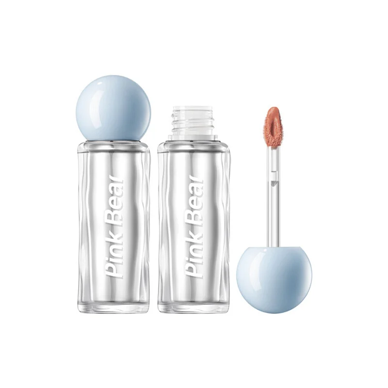 Pink Bear Lip Gloss Blue Silver