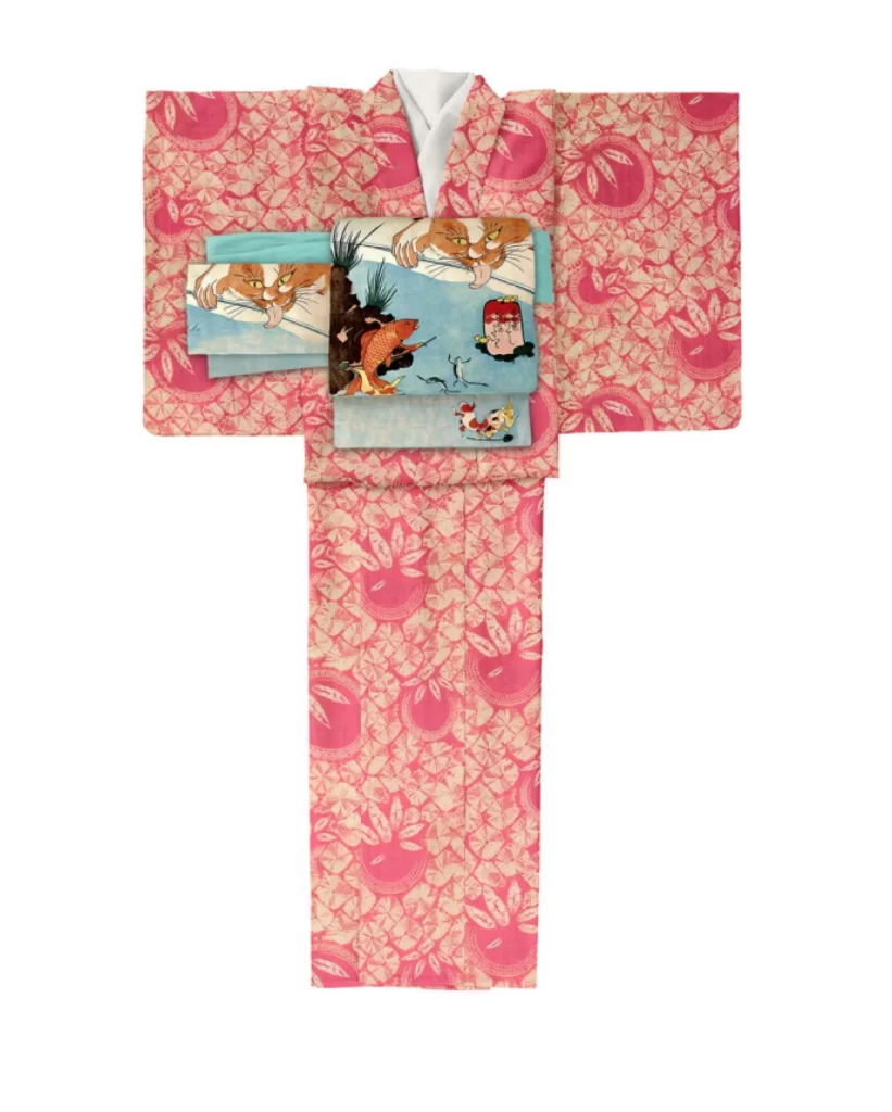 Pink Floral Kimono