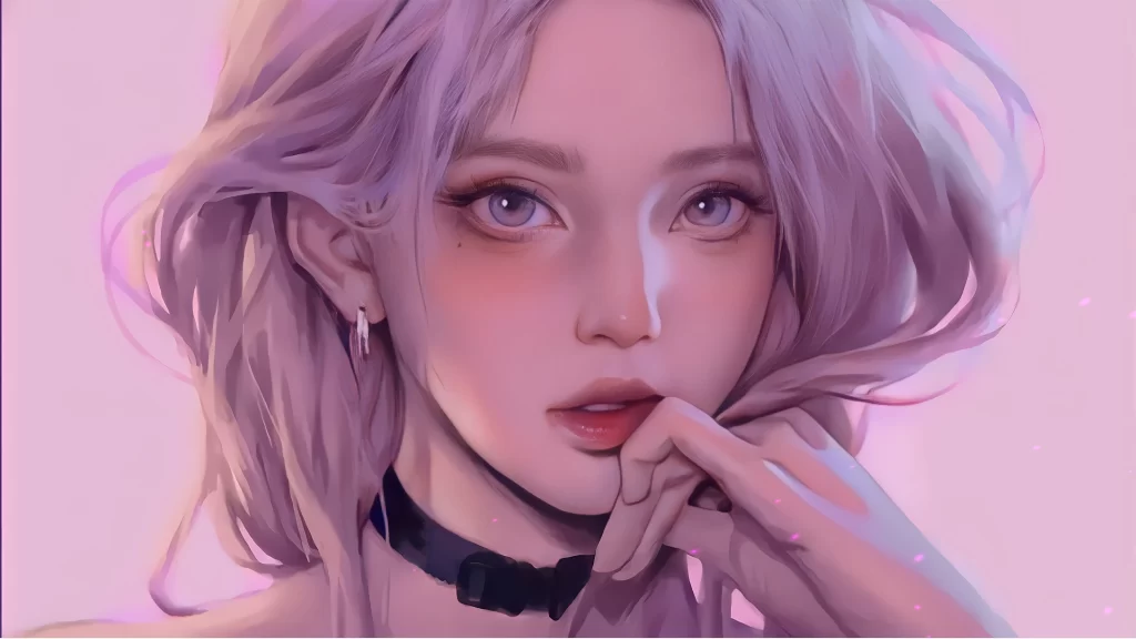 Pink Hair Pastel Colors Fantasy Dreamlike