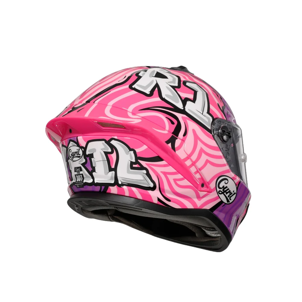 Pink Swirl Helmet Motorcycle