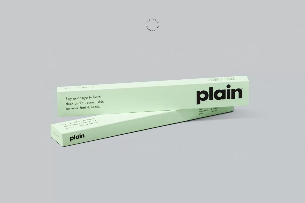 Plain Skincare Box Green Minimalist