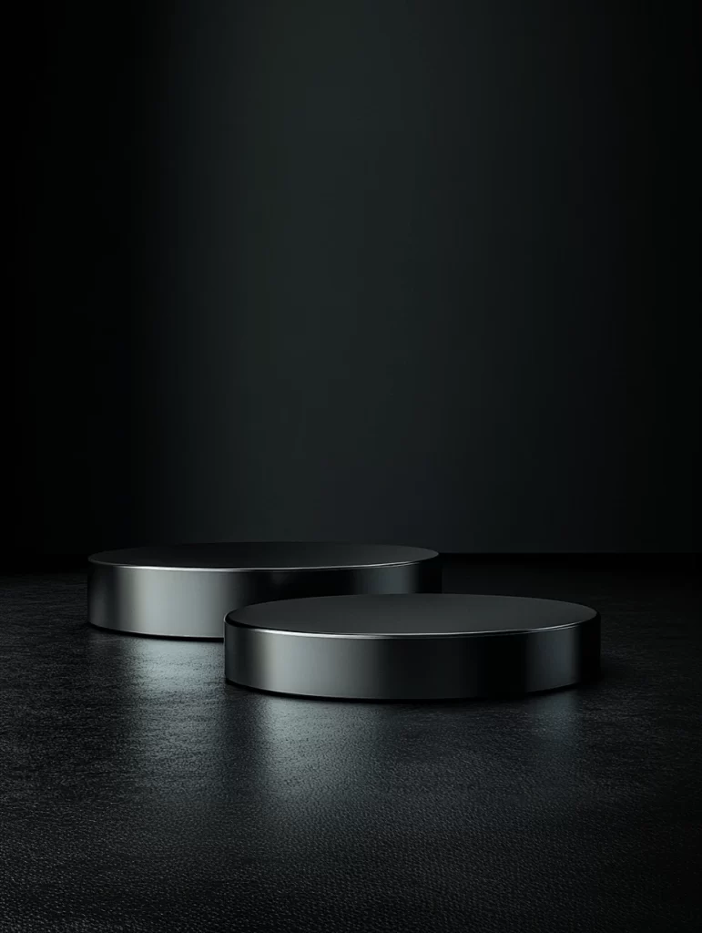 Podiums Black Silver
