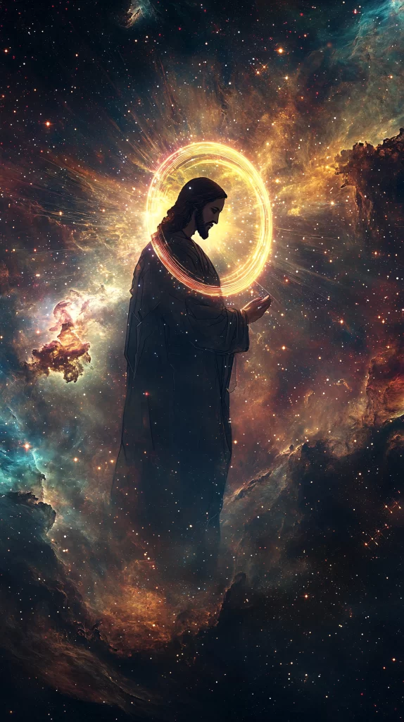 Prayer Celestial Halo Cosmic Nebula