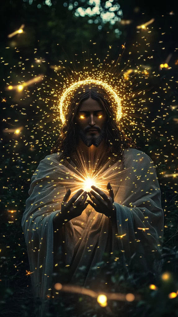 Prayer Golden Light Halo