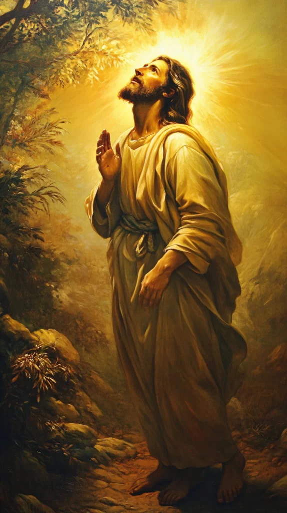 Prayer Golden Light Mountain Water