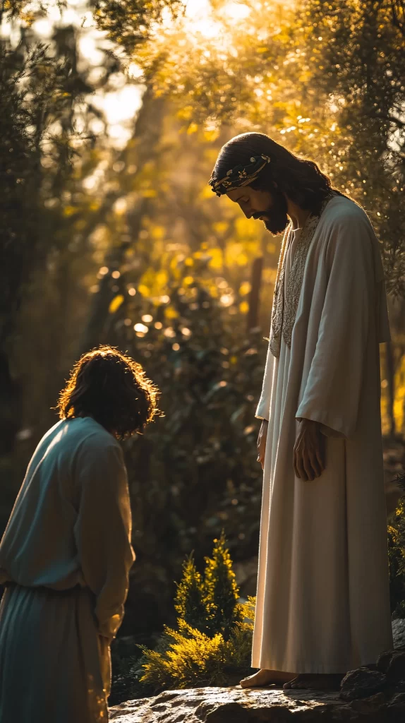 Prayer Golden Light Trees