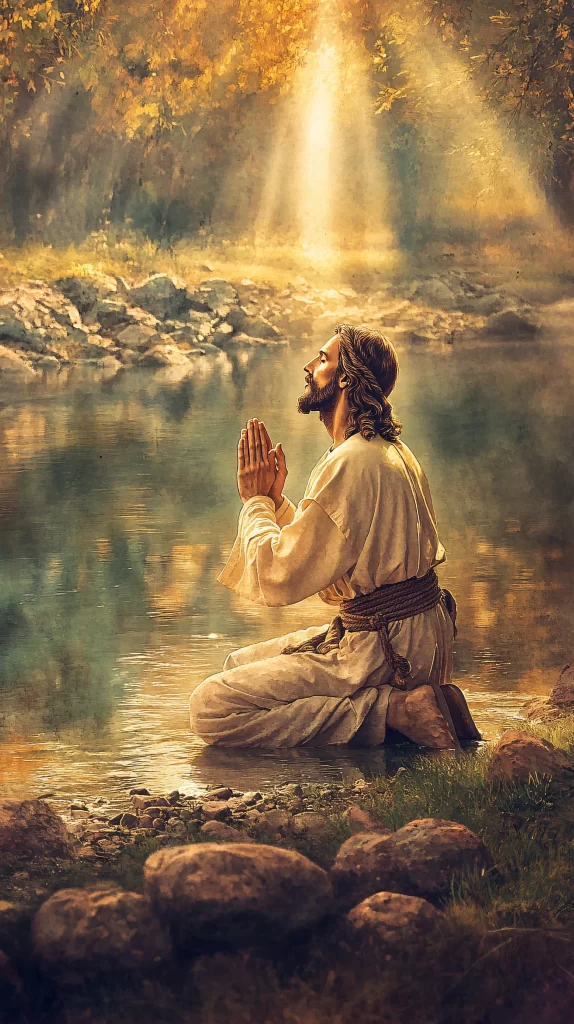 Prayer Golden Light Water Sky 737