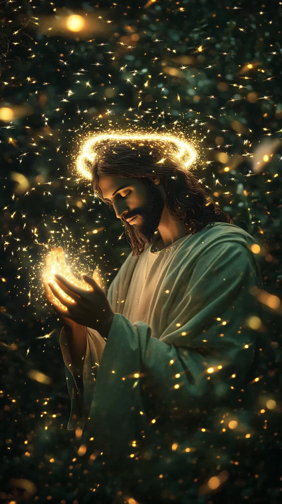 Prayer Halo Light Sparkles