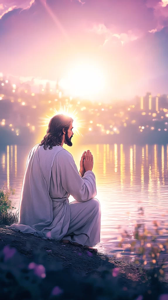 Prayer Purple Light Water Sky