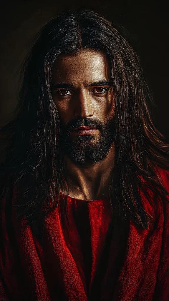Prayer Red Robe Long Hair