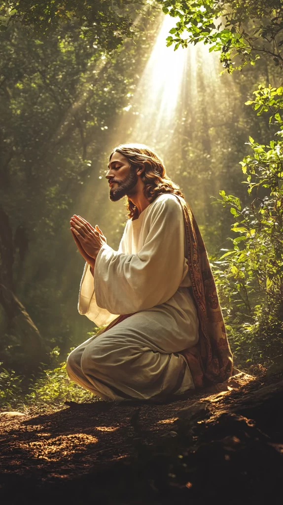 Prayer White Light Forest Nature 965