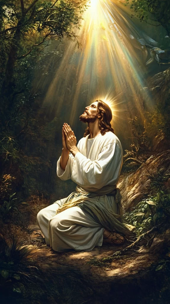 Prayer White Light Forest Nature 971