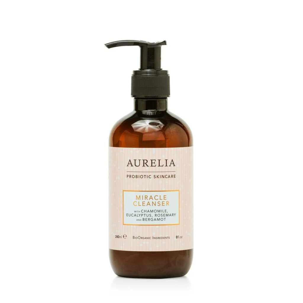 Probiotic Skincare Bottle Amber Pump Cleanser