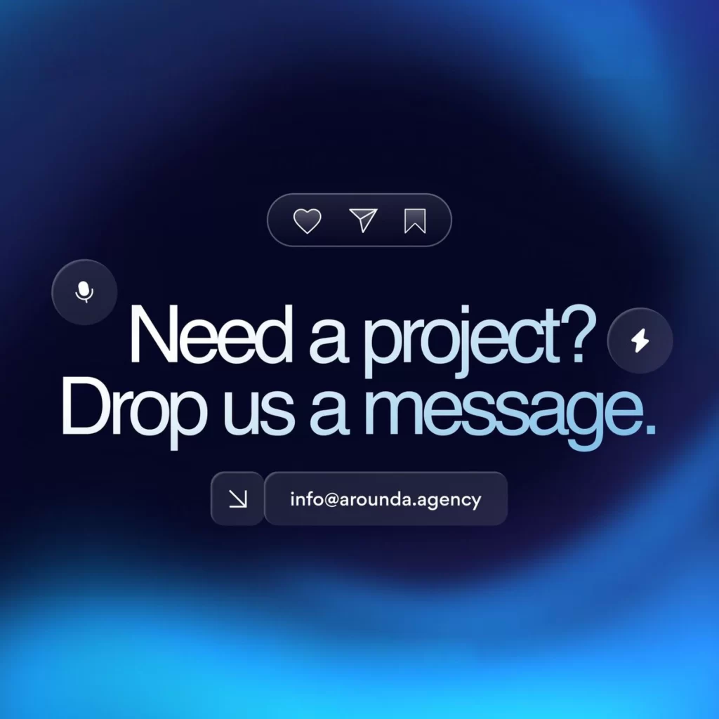 Project Message Blue Black Text