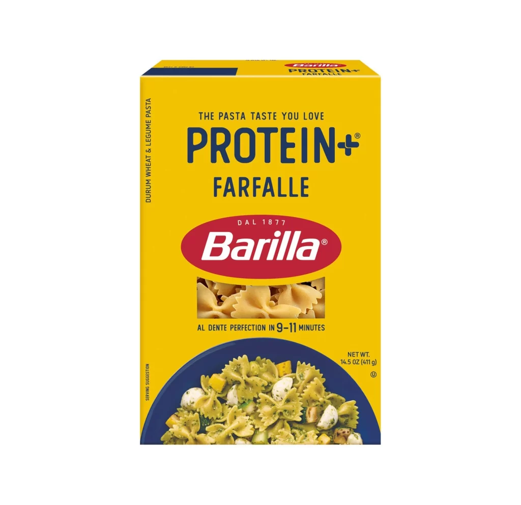 Protein Pasta Yellow Red Blue