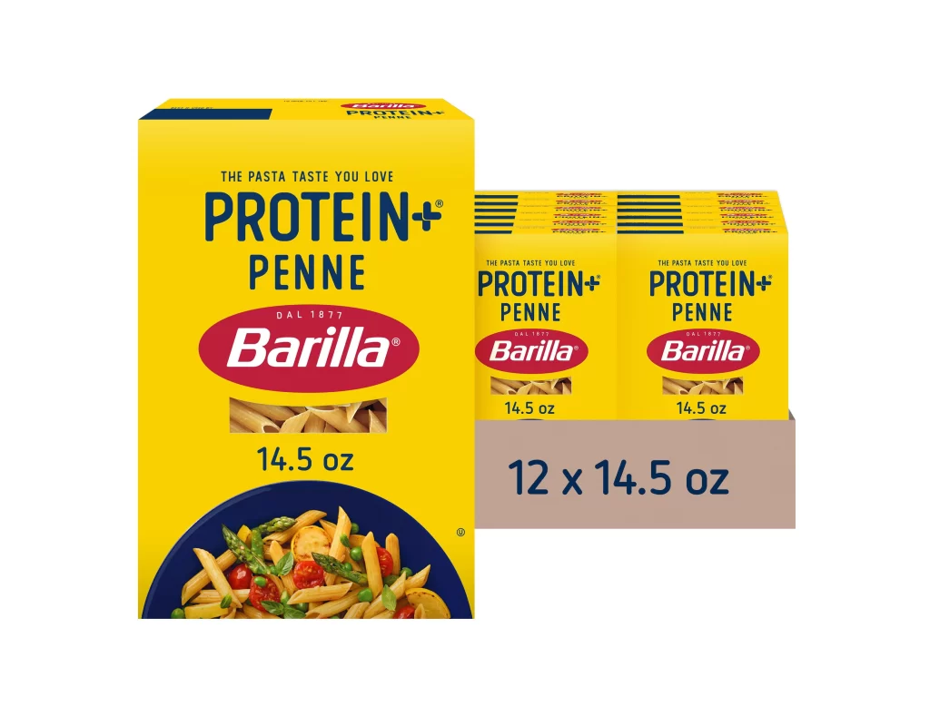 Protein+ Penne Yellow Red Blue