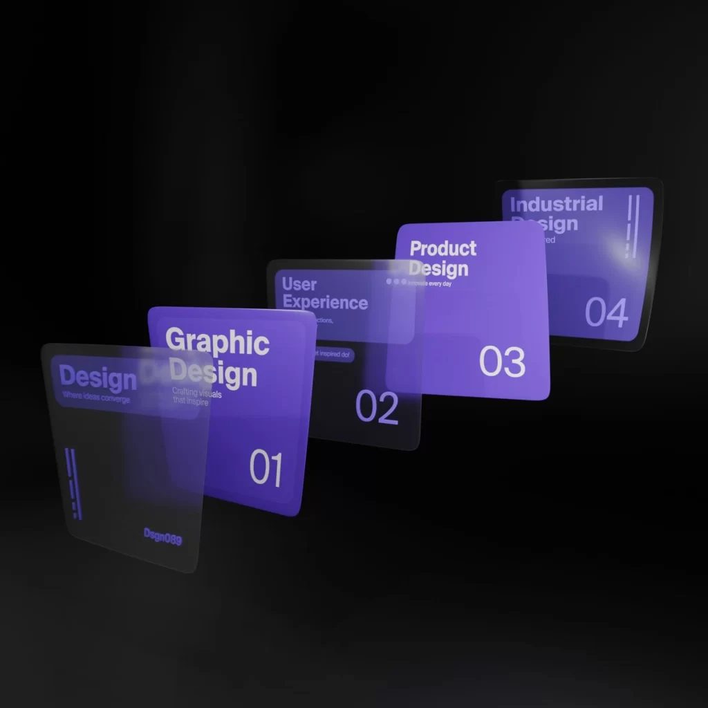 Purple Cards Numbers Text