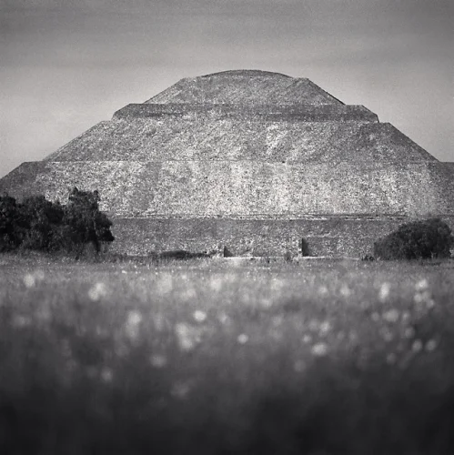 Pyramid Monument Textured High Contrast Dramatic Atmospheric