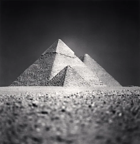 Pyramids Desert High Contrast Dramatic Monument
