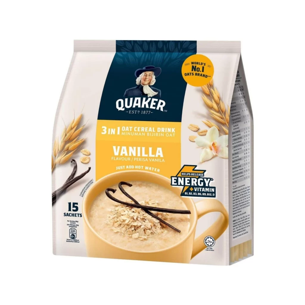 Quaker Oat Cereal Drink Vanilla 3