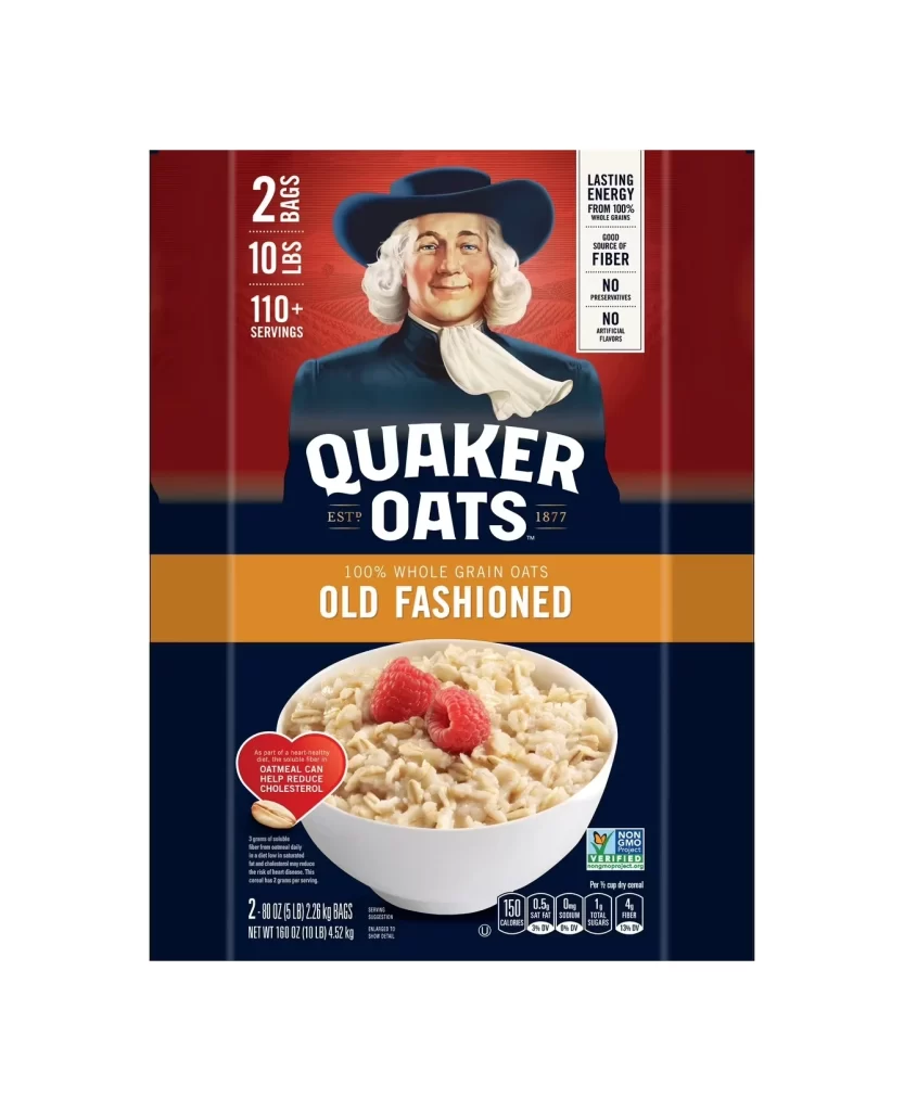 Quaker Oats Red Blue White Traditional