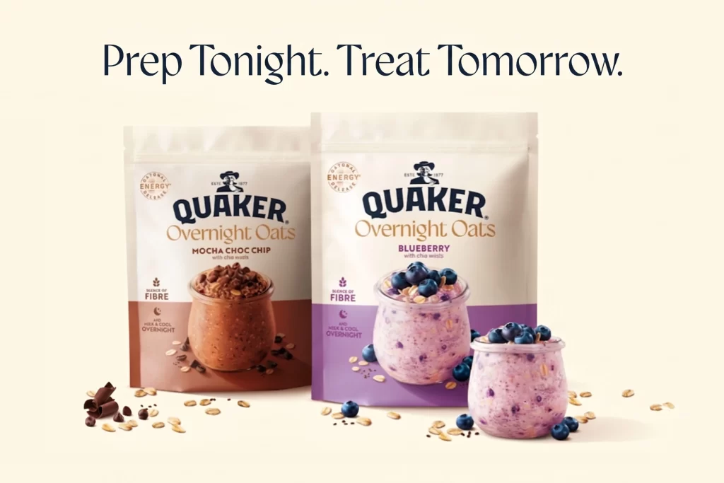 Quaker Overnight Oats Mocha Choc Chip