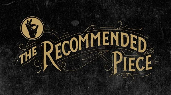 Recommended Piece Gold Black Typography