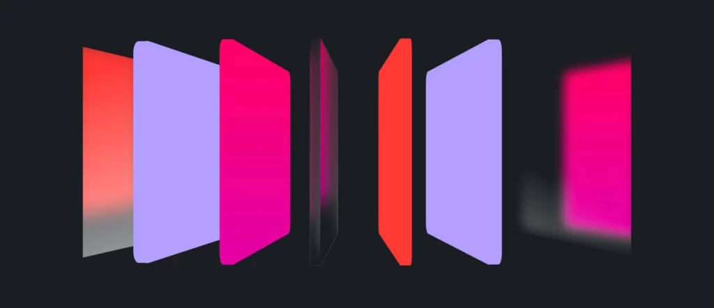 Rectangles Neon Colors Gradient Digital