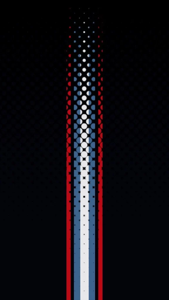 Red Blue White Dots Pattern