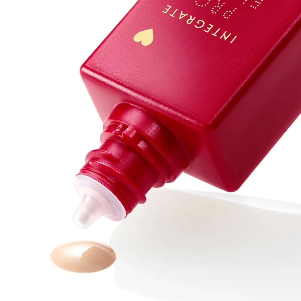 Red Bottle White Liquid Dispenser