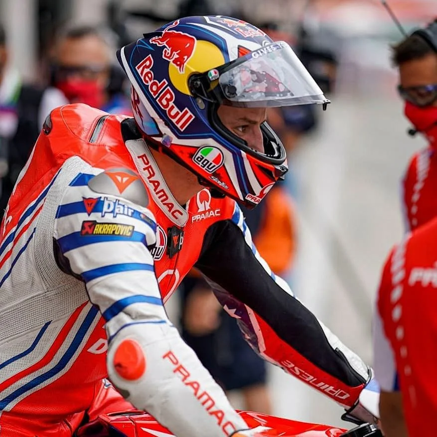 Red Bull Racing Motorcycle Helmet Leather