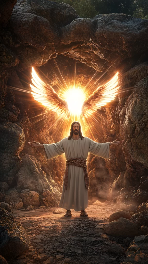 Resurrection Radiant Light Angelic Wings