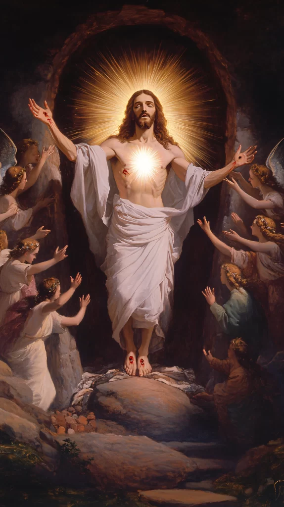 Resurrection Radiant Light Angels White 488