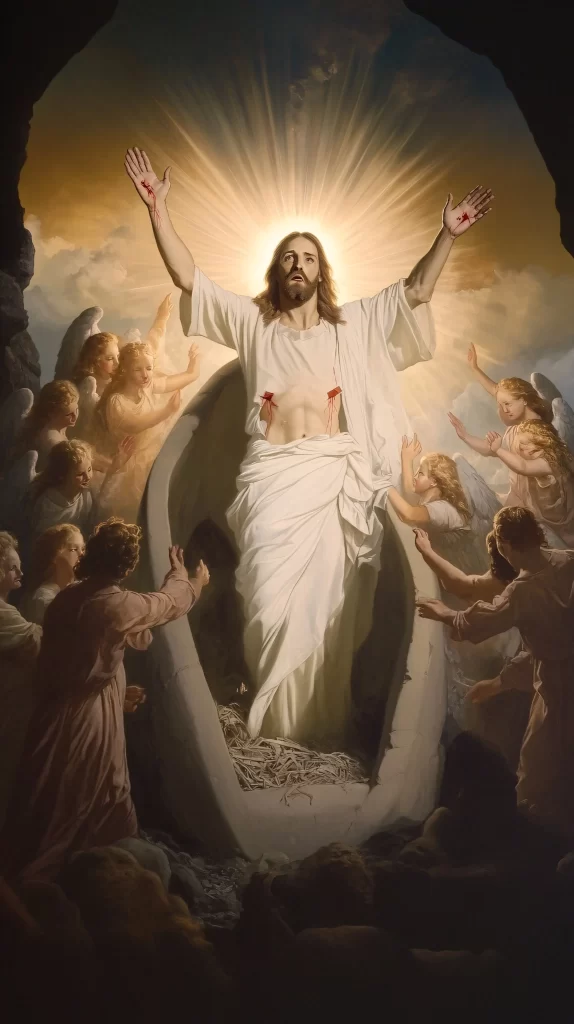 Resurrection White Light Angels Tomb