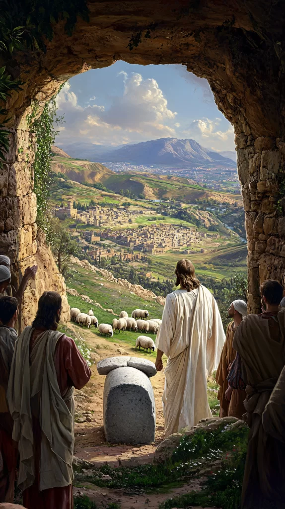 Resurrection White Light Mountain Sheep
