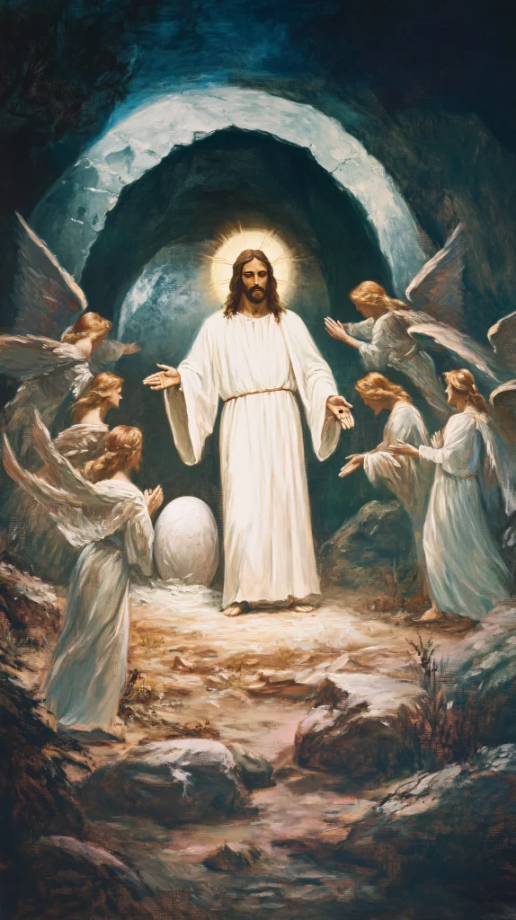 Resurrection White Light Angels Tomb