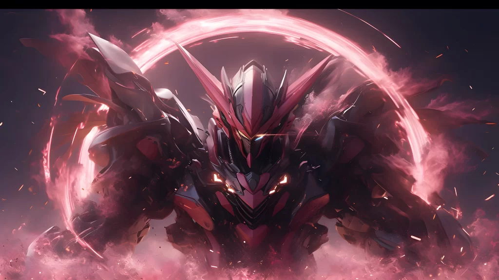 Robot Red Black Sci Fi Dynamic