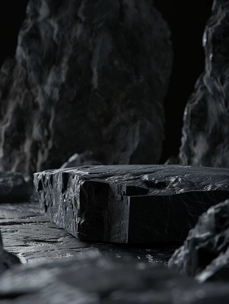 Rocks Dark Moody Textured Natural