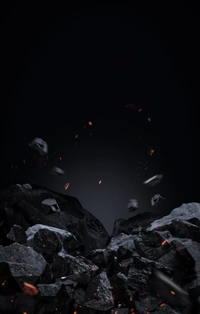 Rocks Dark Orange Abstract Surreal