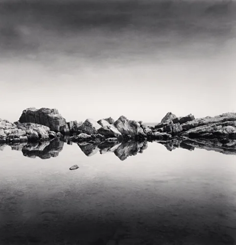 Rocks Reflections Minimalist High Contrast Nature
