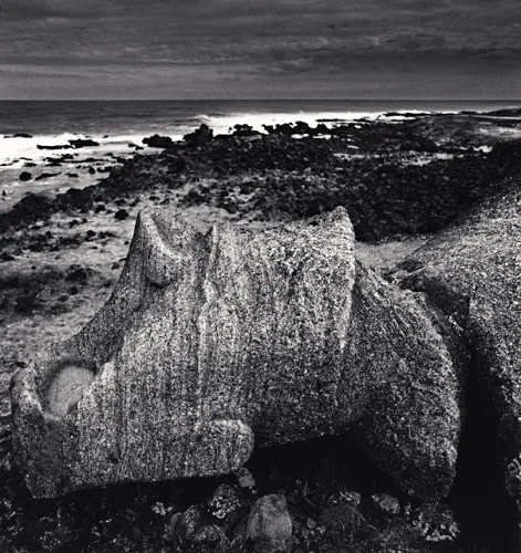 Rocks Seascape Dramatic Textured High Contrast Moody