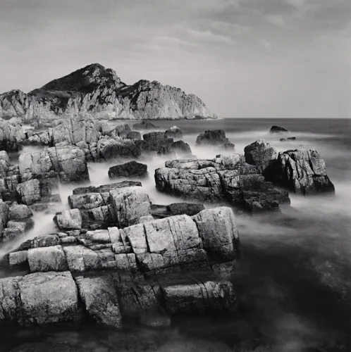 Rocks Seascape Textured High Contrast Moody