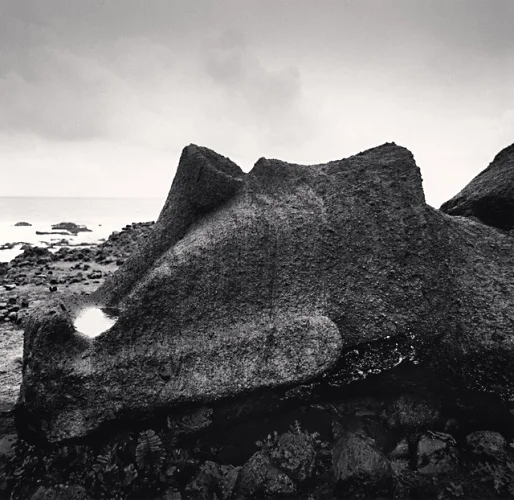 Rocky Seascape Textured High Contrast Mysterious Atmospheric