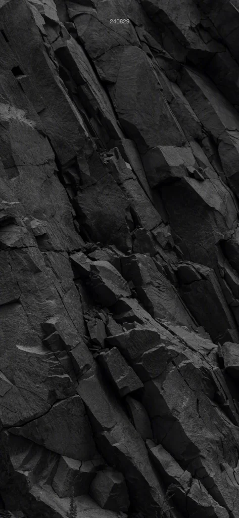 Rocky Terrain Dark Grays Monochrome Geometric