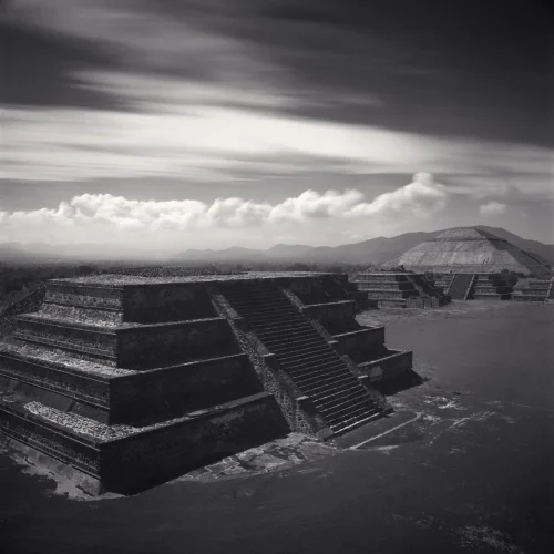 Ruins Monumental High Contrast Dramatic Atmospheric Timeless
