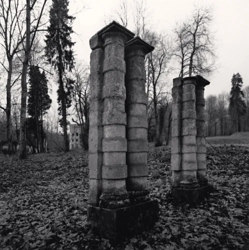 Ruins Textured High Contrast Mysterious Nature
