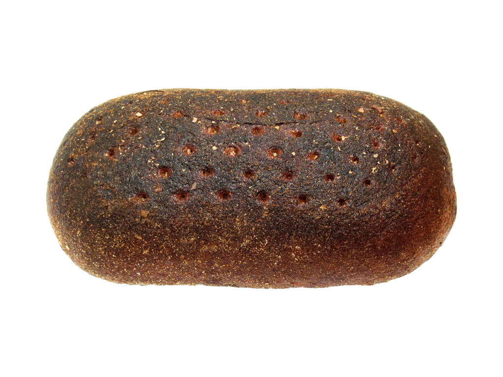 Rye Bread Dark Crusty Grainy Texture Small Holes