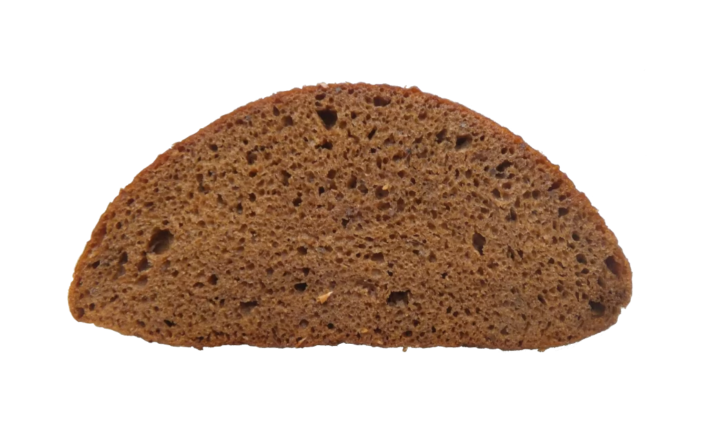 Rye Bread Dense Dark Brown Crusty Texture Open Crumb